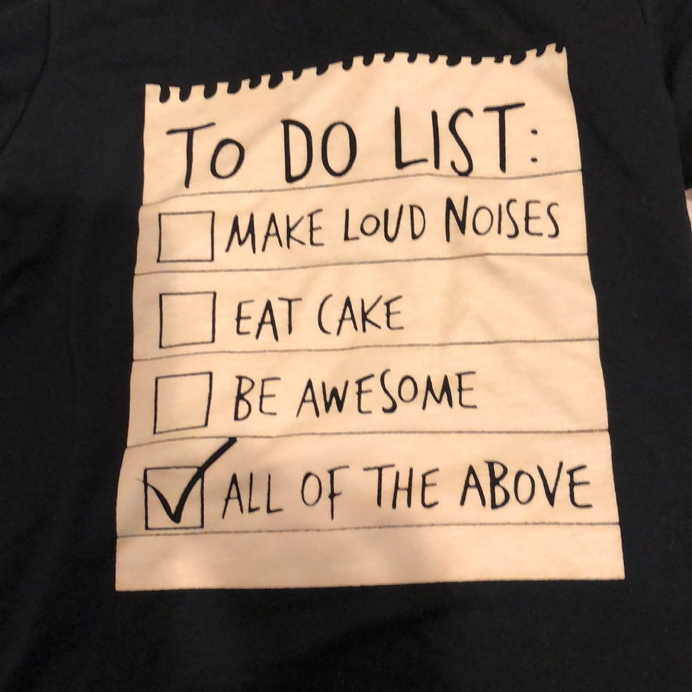 Things to do list shirt for boys